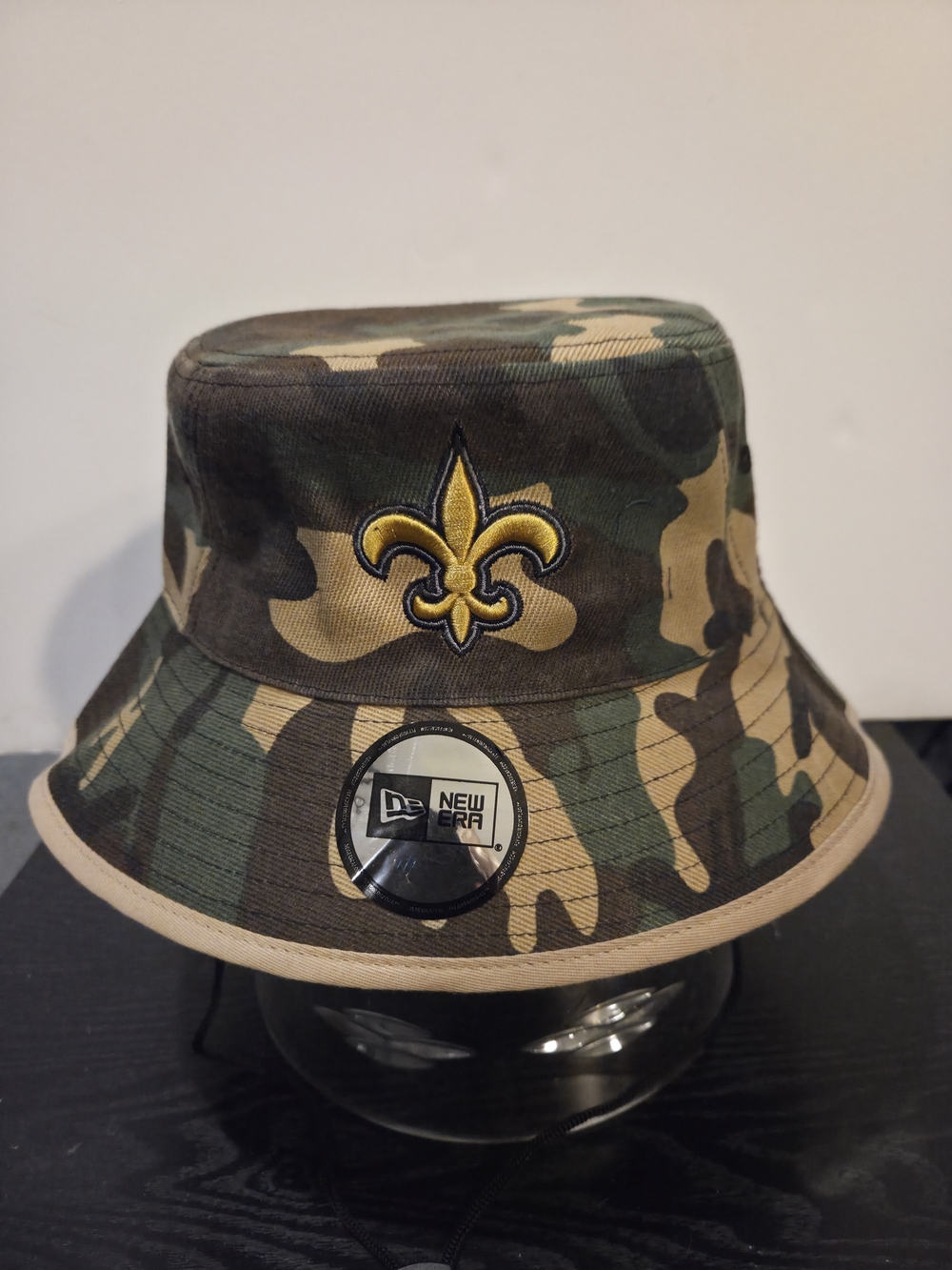 New Orleans Saints NFL New Era Camo Bucket Hat. New